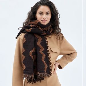 Wilfred Diamond Mosaic Blanket Scarf NWT